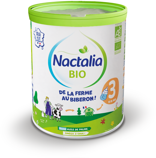 Lait infantile biologique 3e âge – Nactalia Bio